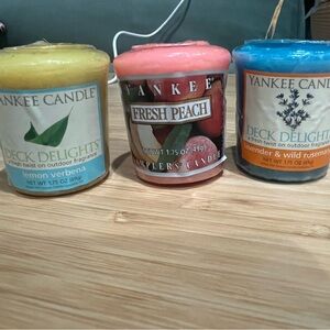 Yankee Candle Sampler Candles – Set of 3 (New & Unopened)